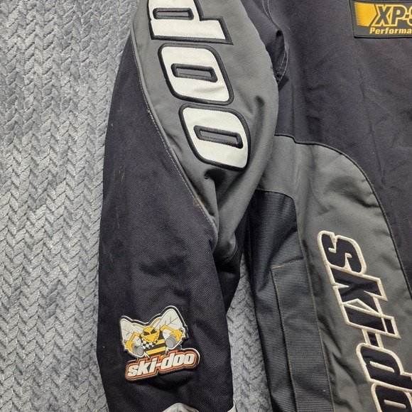 VTG Ski-Doo XPS Performance Bombardier Snowmobile Jacket Men's XLT Black Patches - Picture 16 of 16